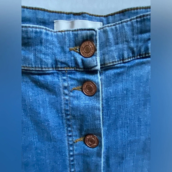 Part  Two 5 pocket Jean button skirt Sz 44 - Picture 3 of 10